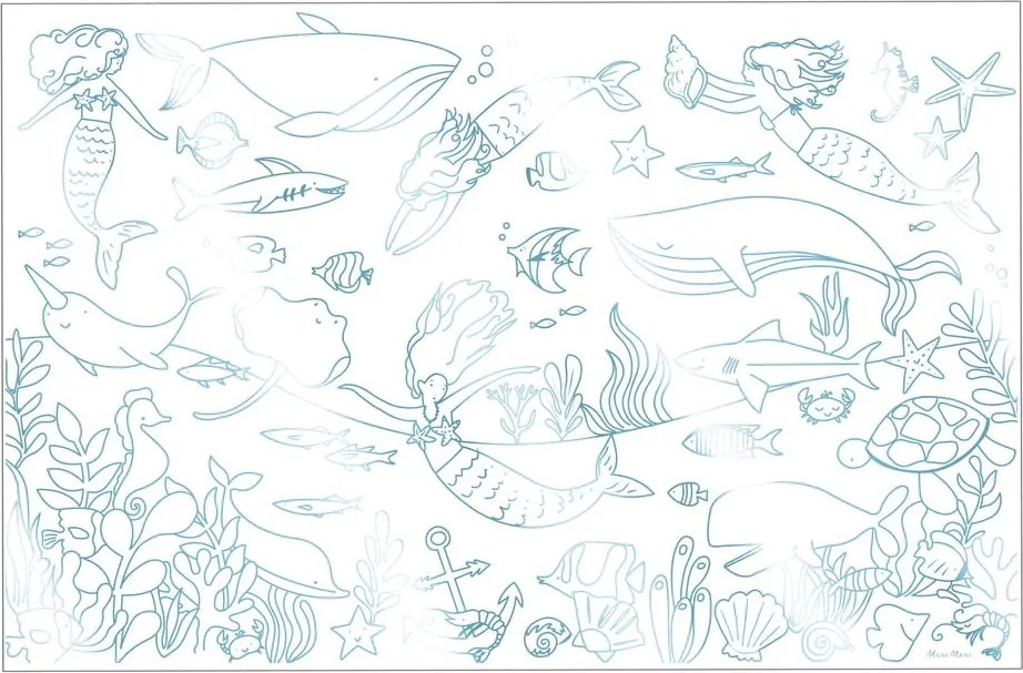 Pagine da colorare Mermaid - Meri Meri