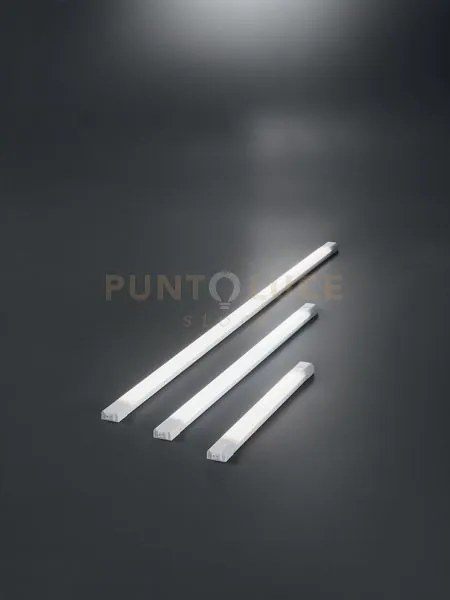 Sottopensile a led in plastica bianco opaco tiny 80cm led 12w 3000k...