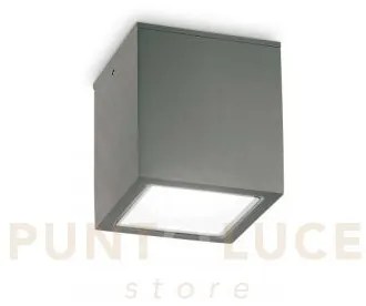 Techo square faretto da soffitto per esterno ip54 1 luce gu10 9cm a...
