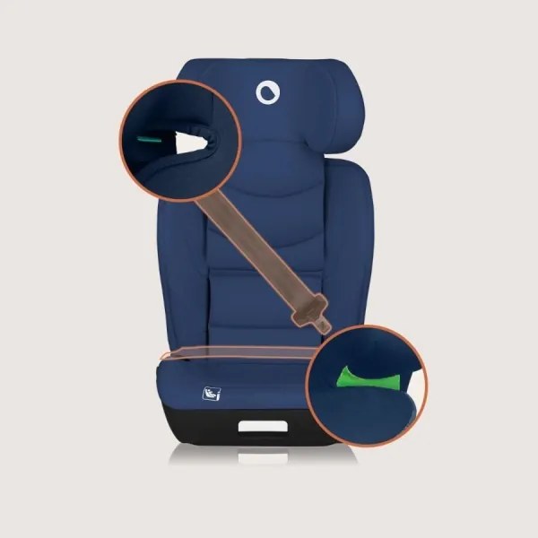 Lionelo - Seggiolino auto NEAL i-Size 100-150 cm Blu Navy