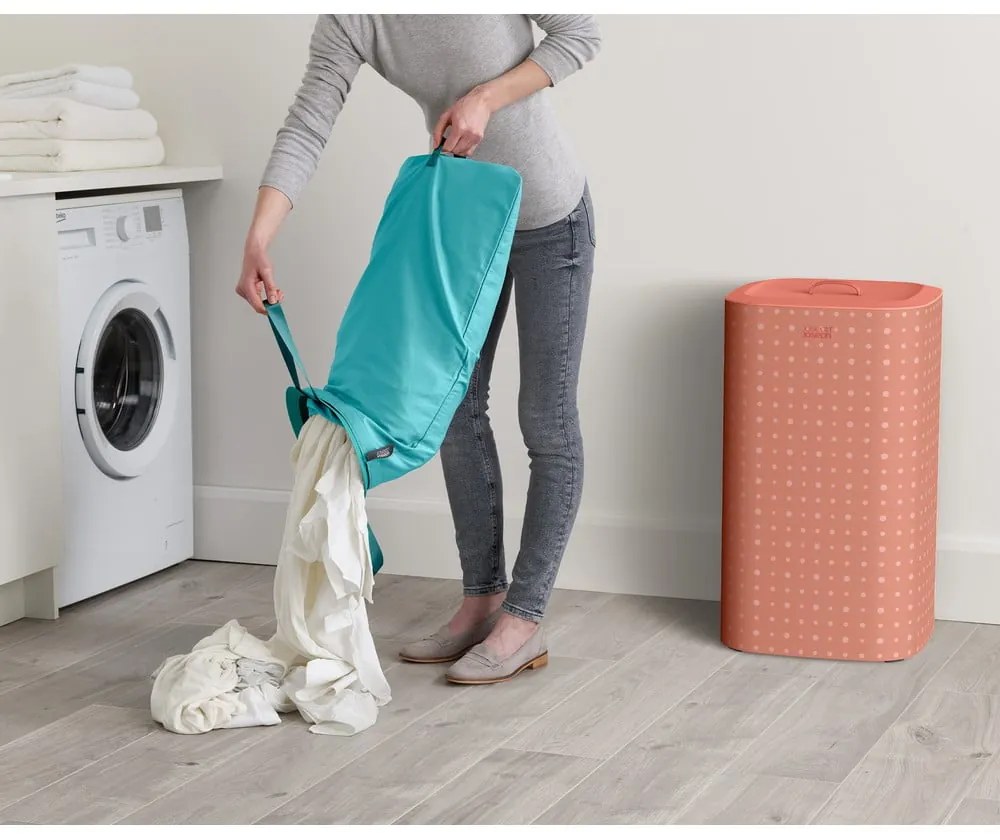 Cesto portabiancheria in tessuto rosa 60 l Tota Pop - Joseph Joseph