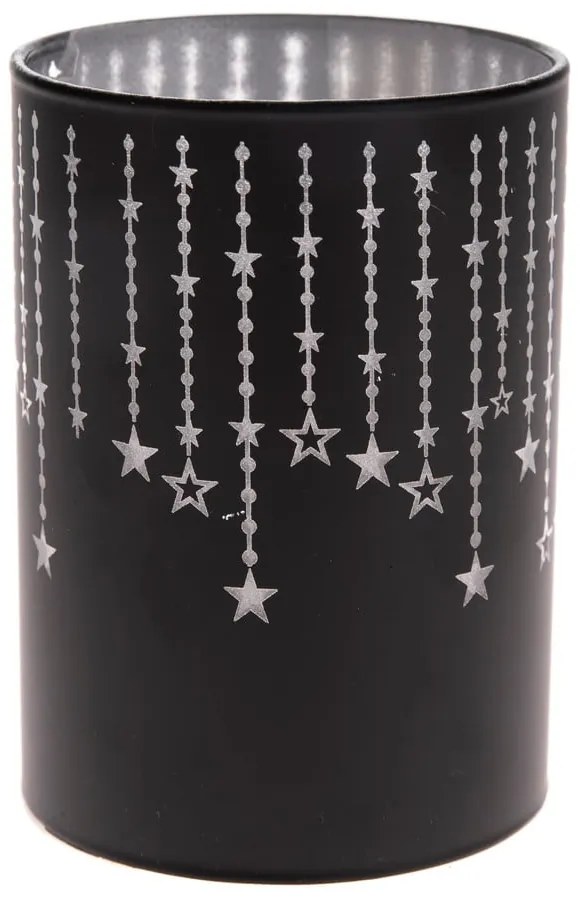 Decorazione nera con luce LED, altezza 10 cm - Dakls