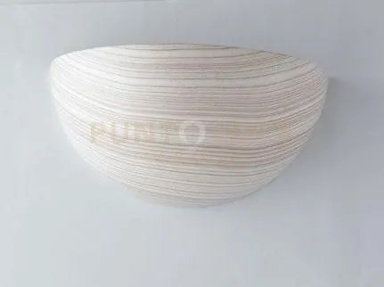 Applique a parete moritz rovere sbiancato 1 luce attacco e27 25x12,...