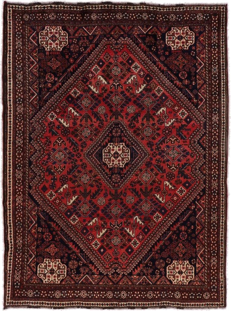 Shiraz Tappeto 220 x 290 (Iran) Annodato A Mano