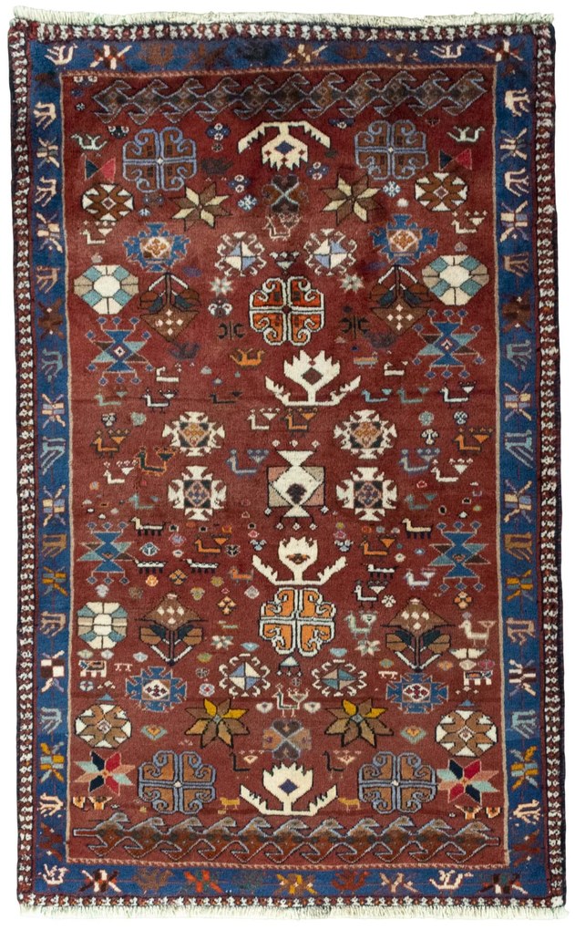Gabbeh Tappeto persiano 90 x 150 Rosso (Iran) Annodato A Mano
