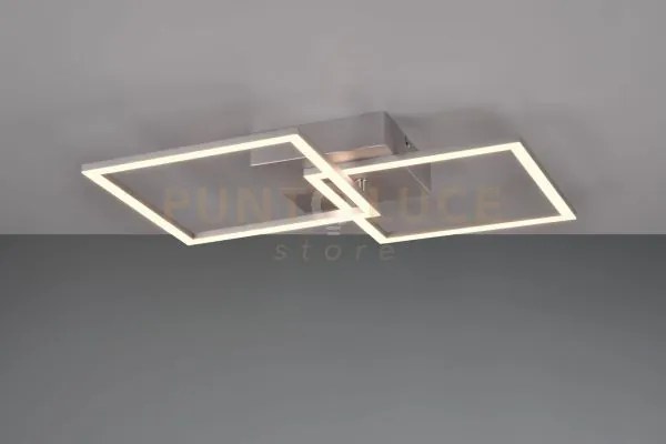 Trail plafoniera/applique led 20w 2500lm, 4000k alluminio orientabi...