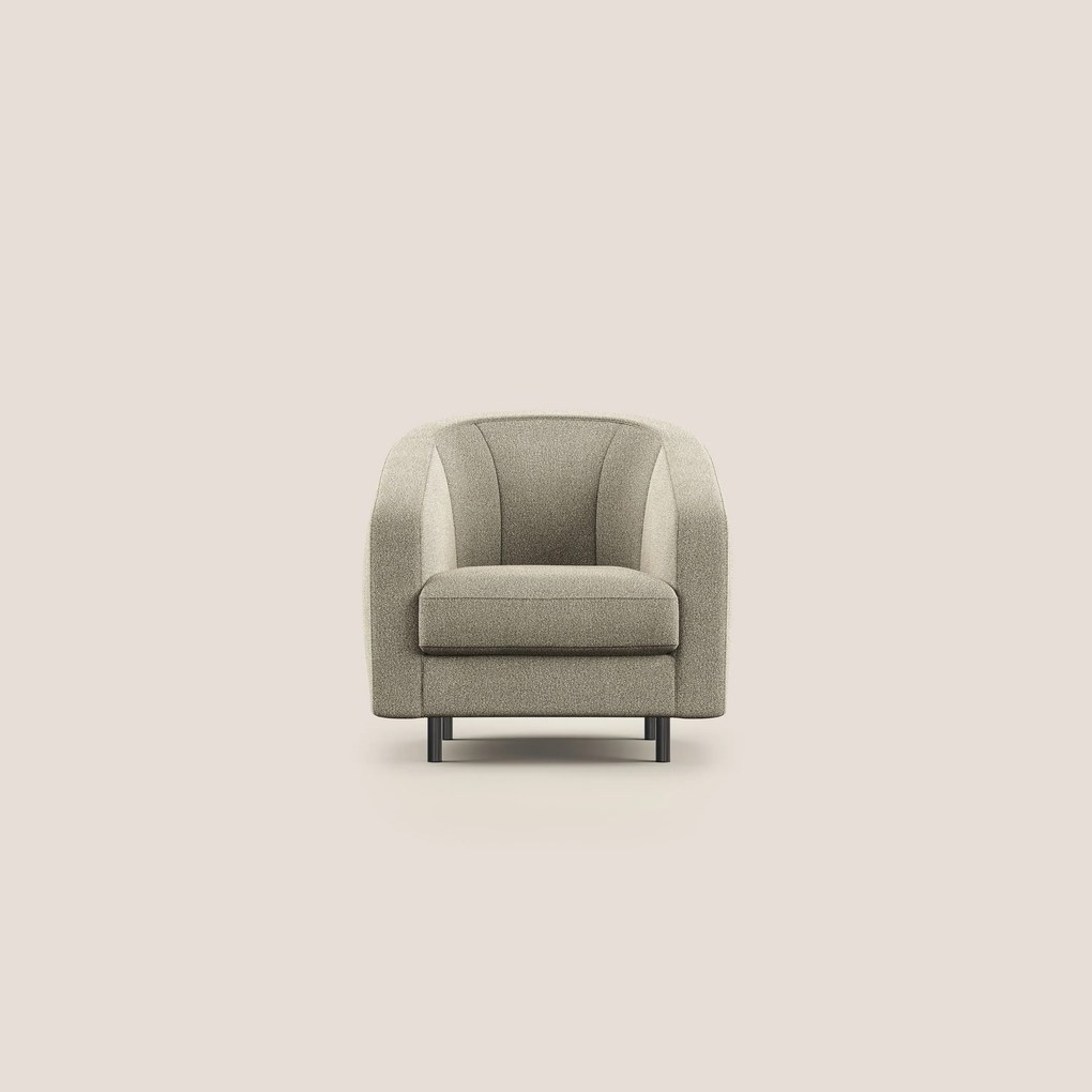 Pandora Poltroncina in morbido tessuto bouclé impermeabile T07 beige