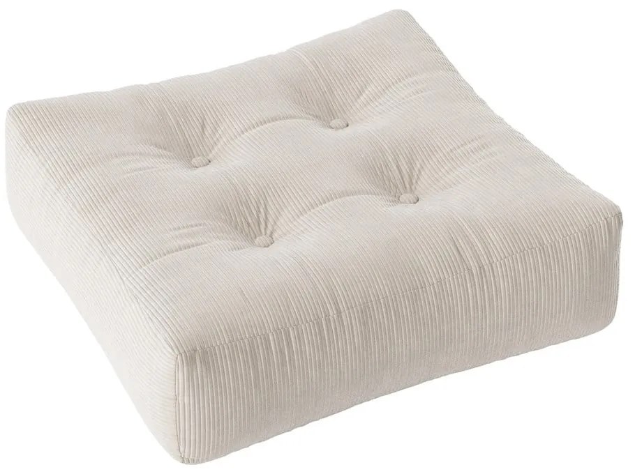 Pouf divano in velluto a coste Avorio More - Karup Design