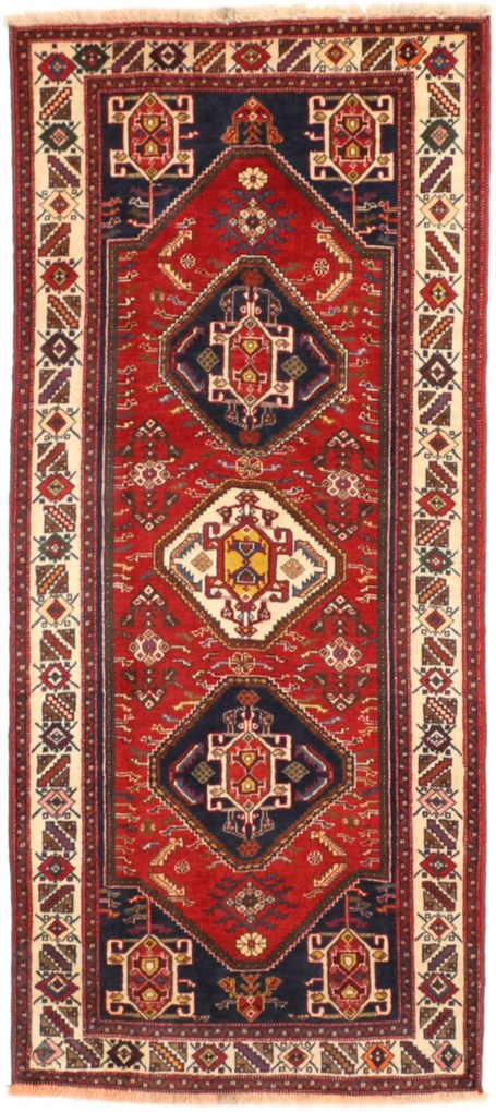 Shiraz Tappeto persiano 200x90 (Iran) Annodato A Mano