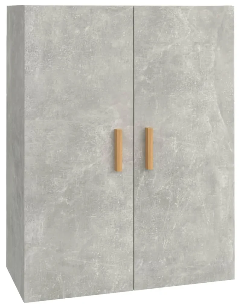 Armadietto pensile a parete grigio cemento 69,5x34x90 cm