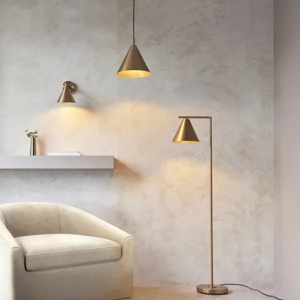 Endon 102893 - Faretto da parete CAPE 1xE14/7W/230V ottone