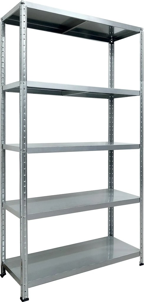 Scaffale in Metallo 5 Ripiani 100x40x187 cm Ettore Zincato...
