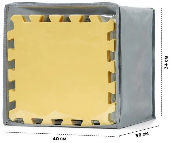 KINDERKRAFT - Puzzle in foam LUNO 30pcs grigio/giallo