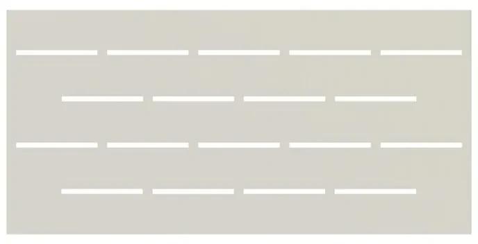 Recinzione Privacy bianco in ferro verniciato bianco L 192 x H 93 x P 3 cm