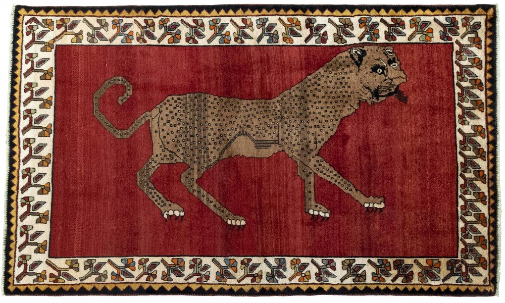 Gabbeh Tappeto persiano 120x200 Rosso (Iran) Annodato A Mano