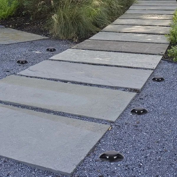 Brilagi - GROUNDRAY Luce LED da esterno incassabile nel terreno, 1W, 230V, nera, IP67