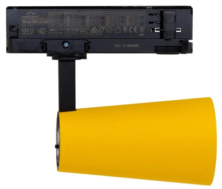 Faro LED 30W Trifase Giallo CRI92 Bianco Variabile 38° - Bridgelux LED Colore Bianco Variabile CCT