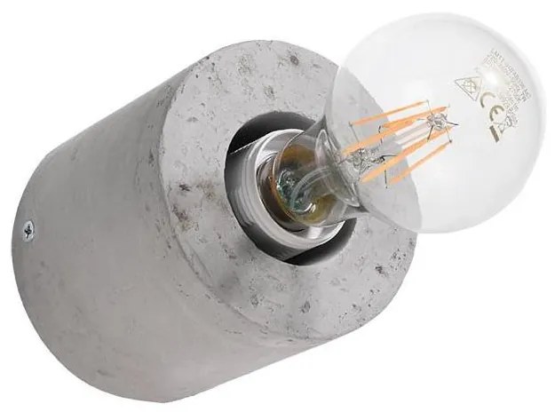 Applique SALGADO 1xE27/60W/230V calcestruzzo