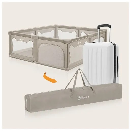 Lionelo - Recinto da gioco WILLOW XL beige