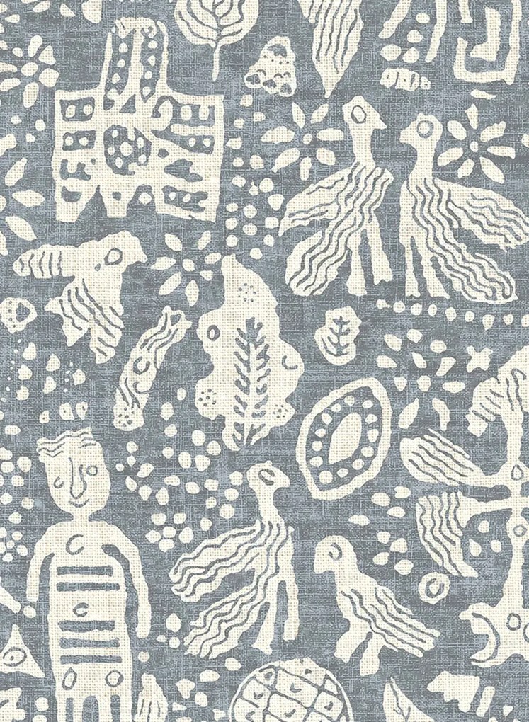 Lewis & Wood Carta da parati Minna Maze - Smoke