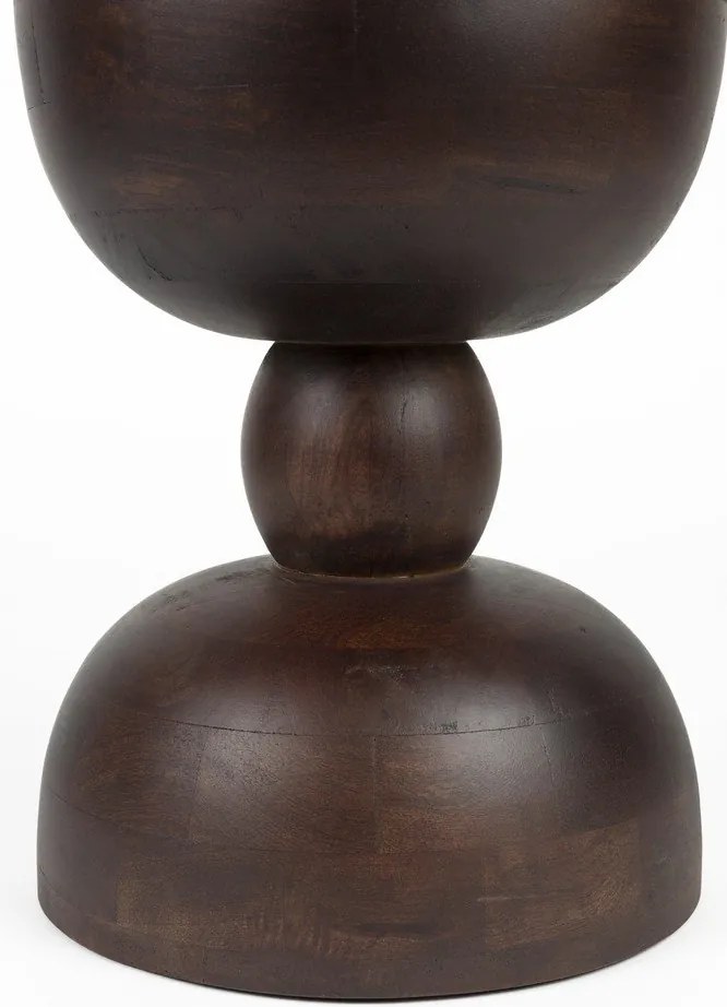 Tavolino rotondo in mango massiccio ø 30 cm Izzy – White Label