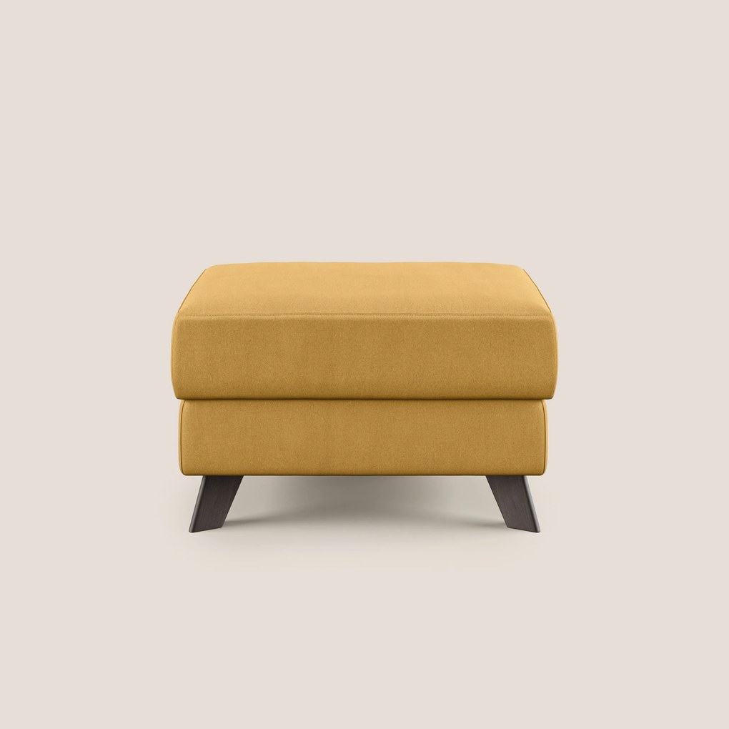 Moon Pouf contenitore e piedini alti in microfibra impermeabile T11