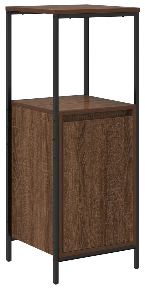 Set di mobili per bagno 3 pezzi - rovere marrone legno ingegnerizzato