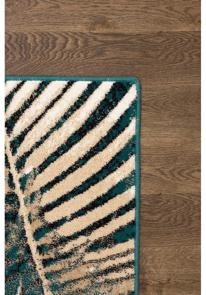 Tappeto in lana color petrolio 200x300 cm Areca - Agnella