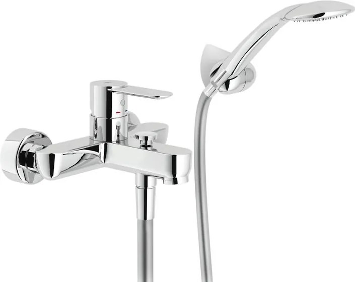 Rubinetto per vasca getto laminare cristallino Sand per muro cromo NOBILI