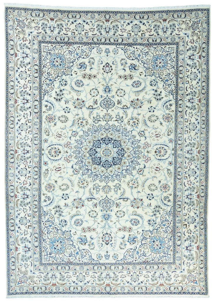Nain Tappeto 260x360 Beige (Iran) Annodato A Mano