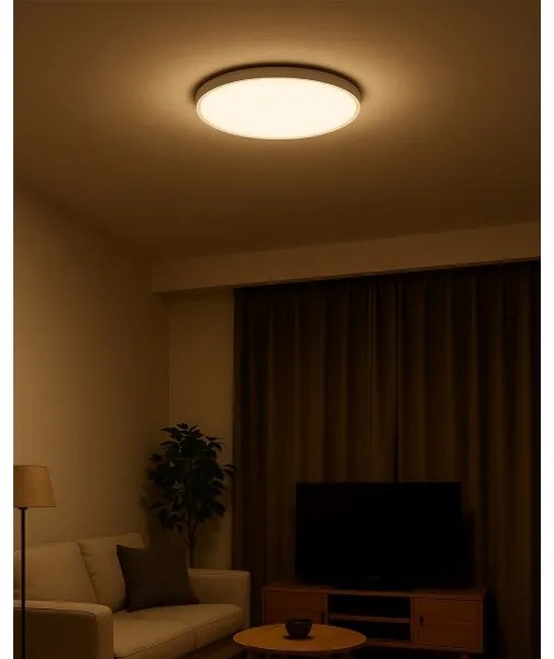 Plafoniera LED/32W/230V 3000/4000/6500K Ø 40 cm bianca