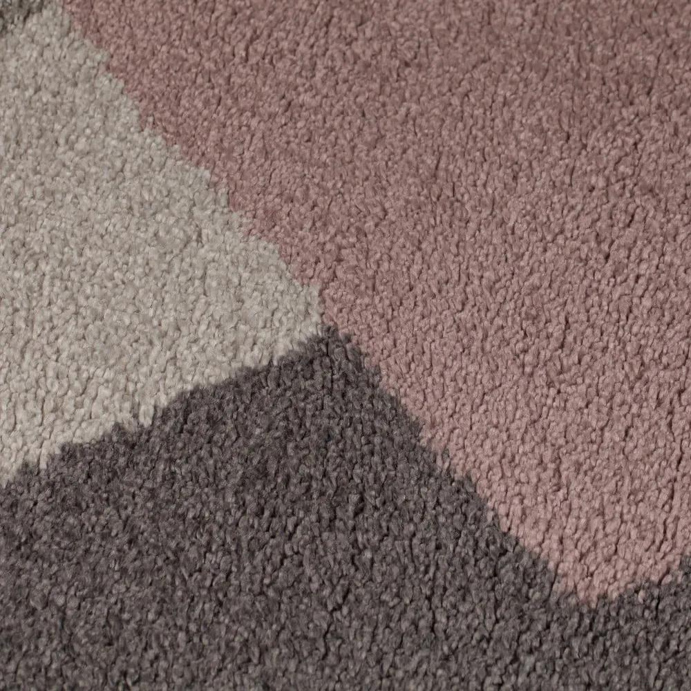 Tappeto rosa/grigio 160x230 cm Zula - Flair Rugs