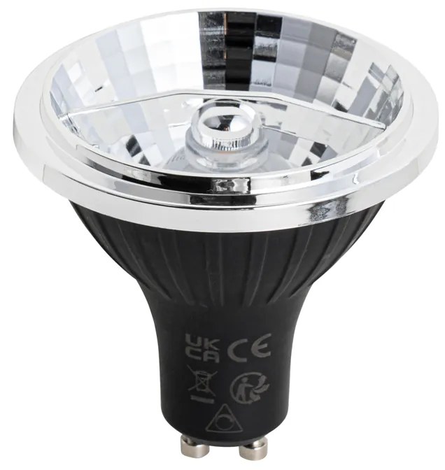 Set da 5 lampadine LED GU10 dimmerabili 70mm 6.5W 600 lm 4000K