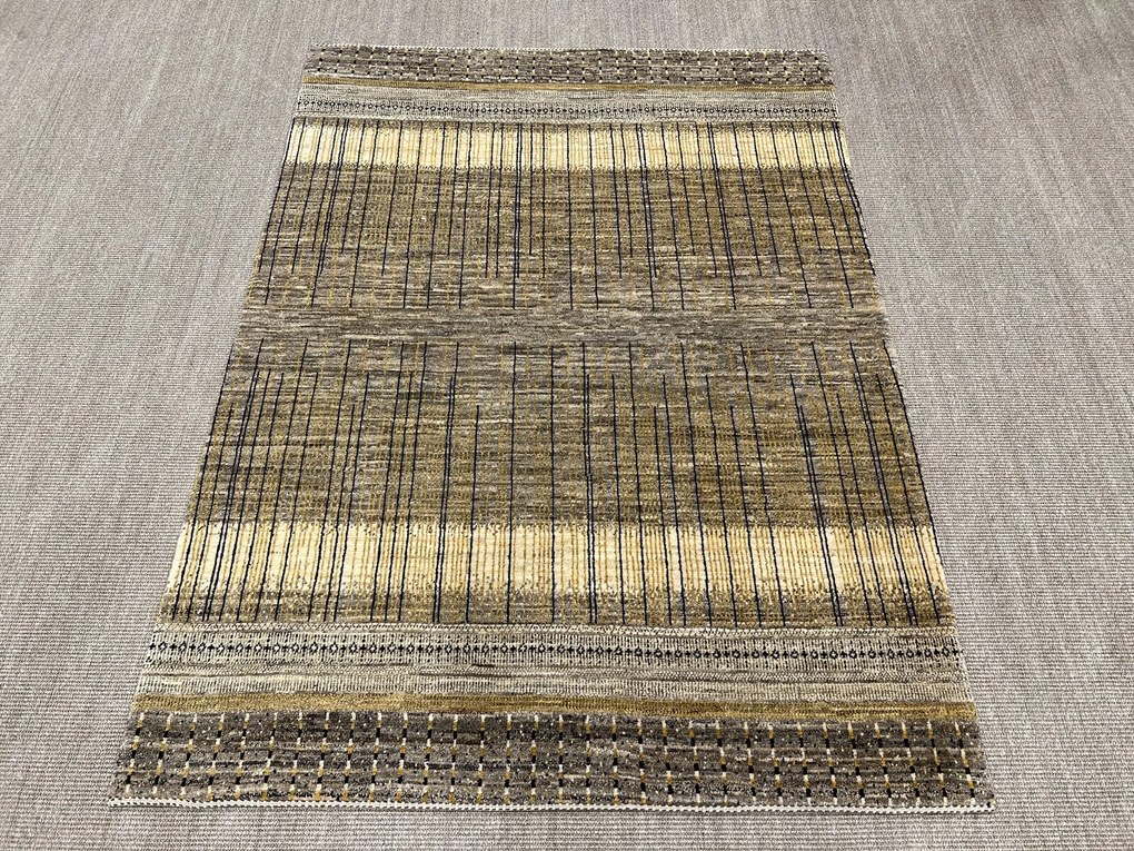 Loribaft Tappeto 150x200 Marrone (Iran) Annodato A Mano