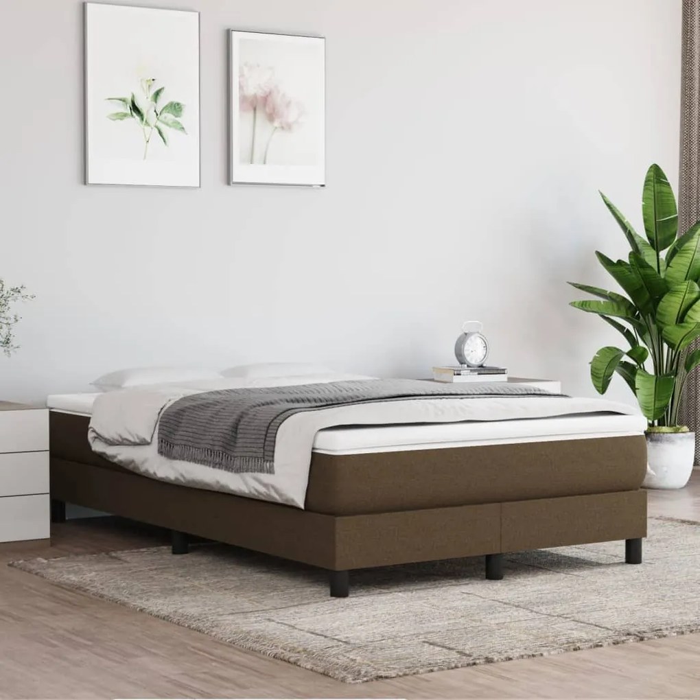 Materasso A Molle Insacchettate Marrone Scuro 120x200x20 Cm /