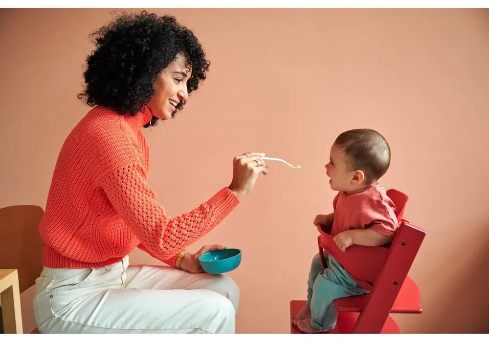 Posate di plastica per bambini in bianco e verde chiaro 2 pz. Little farm - Mepal