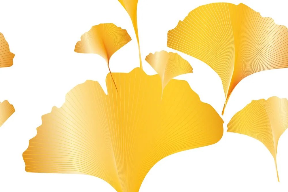 Carta da parati – Foglie d'oro