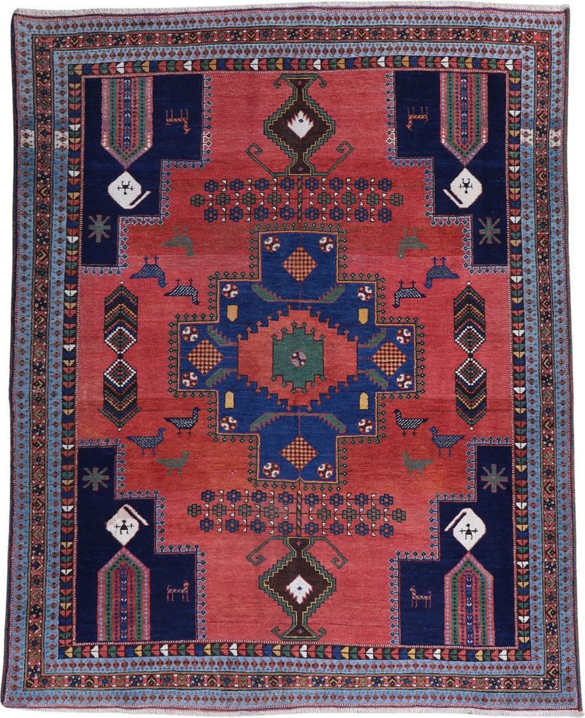 Afshar Tappeto persiano 160x200 (Iran) Annodato A Mano