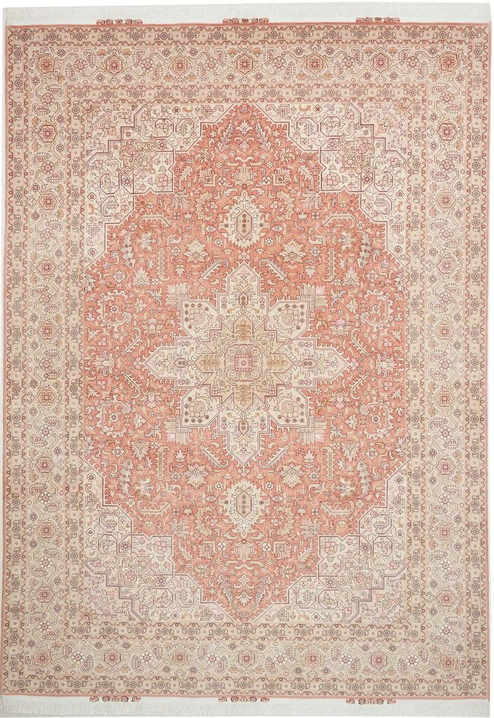 Tabriz Tappeto 350x250 (Iran) Annodato A Mano