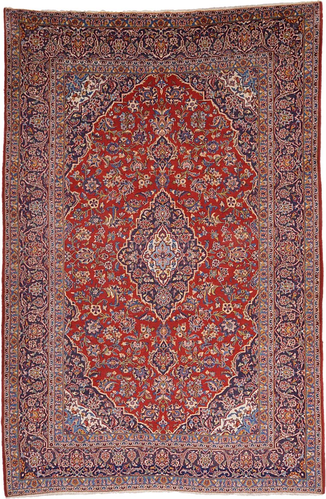 Kashan Tappeto 230x350 (Iran) Annodato A Mano