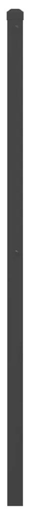 Testiera in metallo nero 180 cm