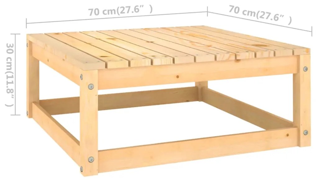 Set Divani da Giardino 5 pz in Legno Massello di Pino