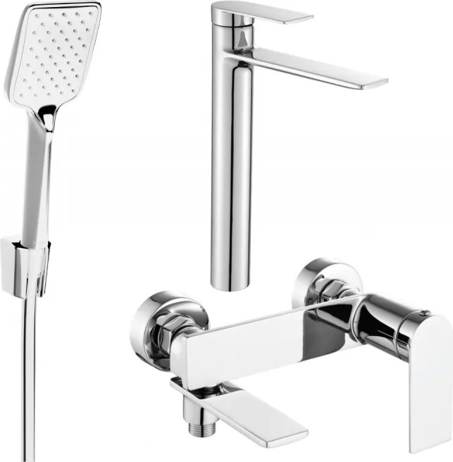 Mexen Zero R62 set vasca da bagno, cromo - 71113R62-00