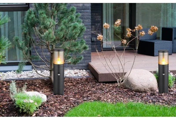 Globo 32015BSS - Lampada da esterno con sensore XELOO 1xE27/60W/230V 50 cm IP44