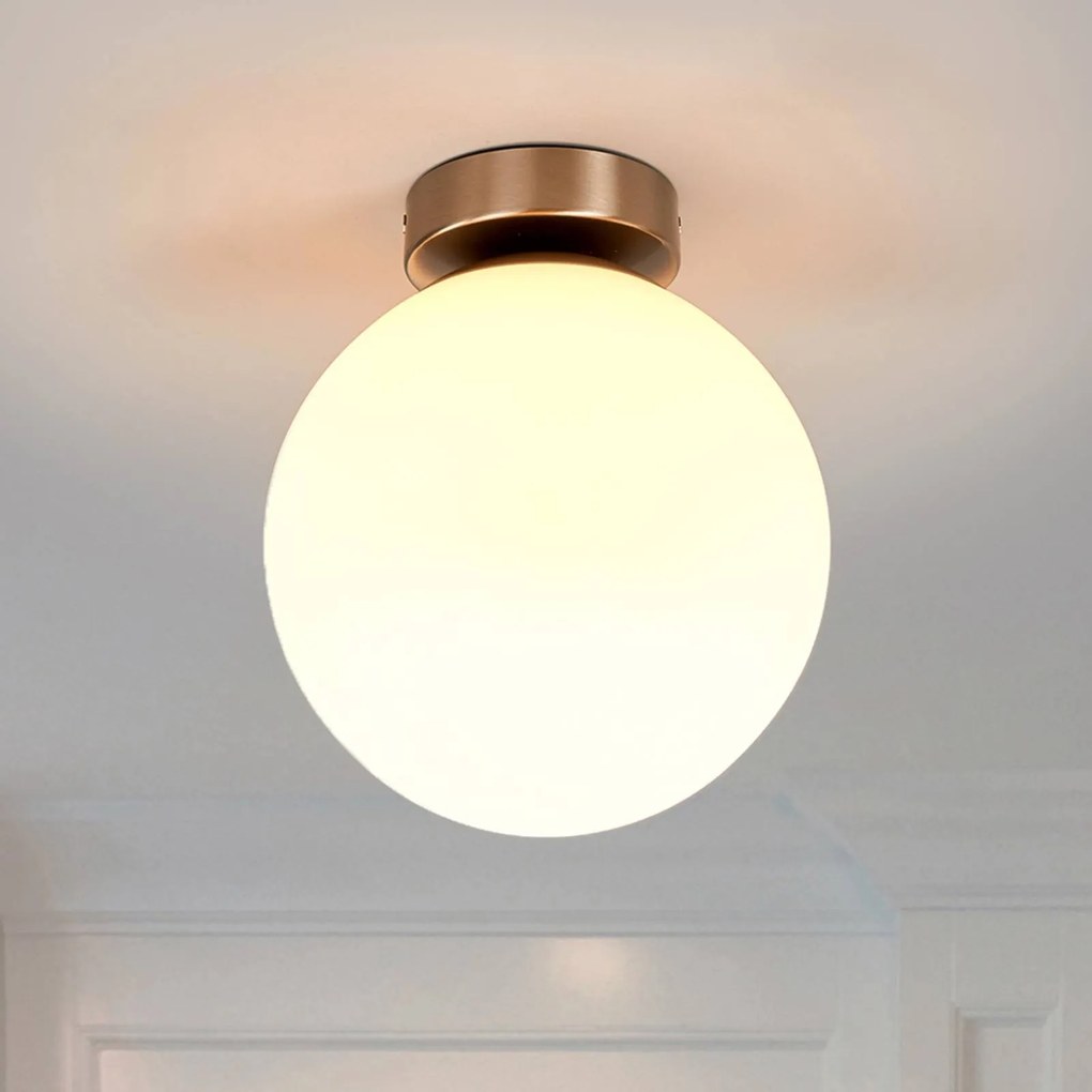 Lindby Lennie - lampada da soffitto rotonda per il bagno