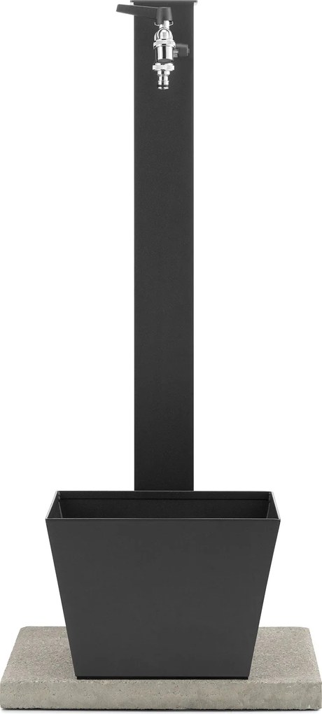 Fontana da Giardino con Rubinetto Base Vaschetta e Portagomma Belfer 42/QRRV Antracite...