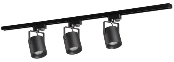Faretto per sistema a binario MINOR 3xGU10/10W/230V + 1 m rotaia sistema