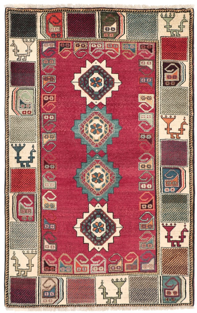Gashghai Tappeto 180x120 (Iran) Annodato A Mano