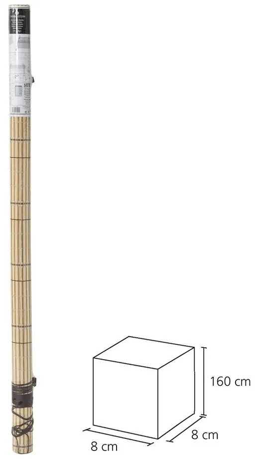 Tenda a rullo in bambù marrone chiaro 160x180 cm Natural Life - Casa Selección