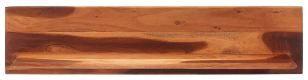 Mensole da parete 2 pz 112x20x26 cm in legno massello di acacia